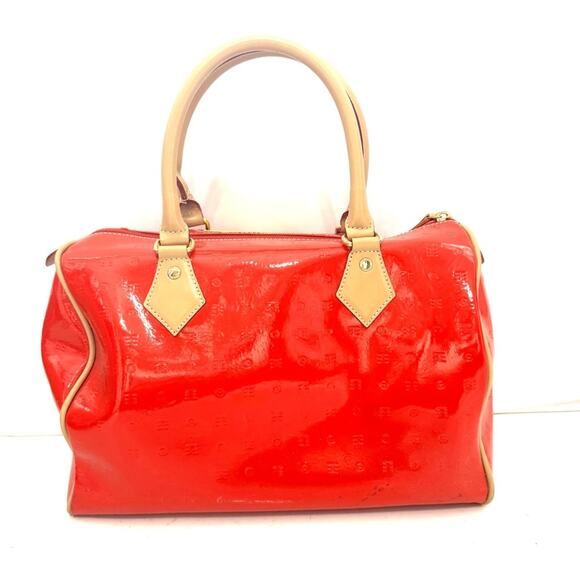 Red Arcadia Custom Pop Art Hand Painted Handbag Satchel Purse - Picture 2 of 8